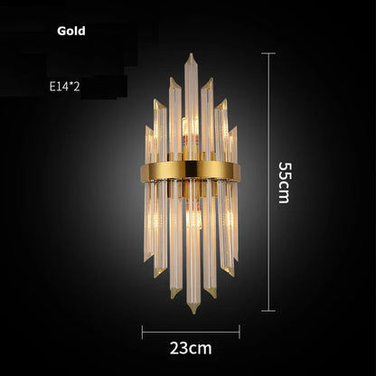 DecorBites™ Crystal LED Wall Sconce Light for Bedroom and Corridor