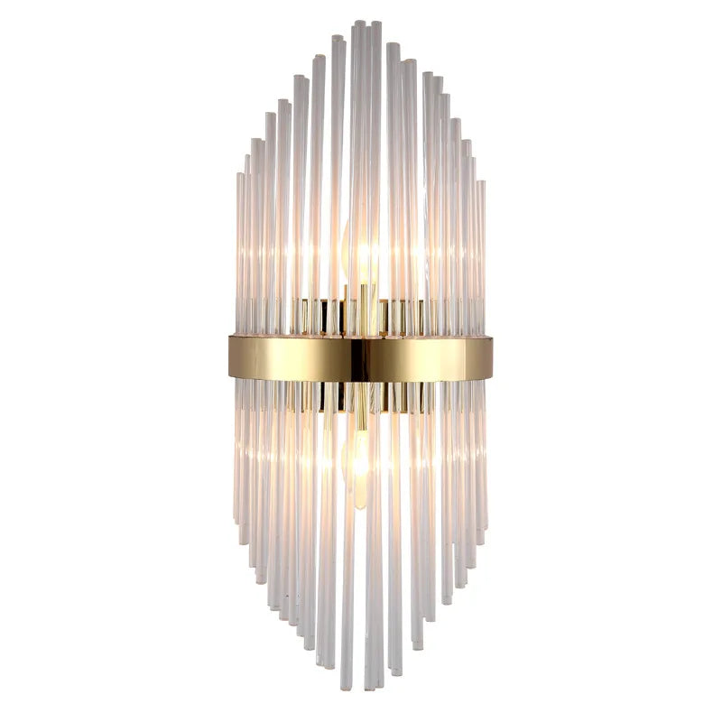 DecorBites™ Glass Rod Crystal Wall Lamp: Modern Nordic Light Luxury for Bedroom, Living Room