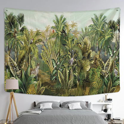 Decobites Rainforest Animal Tapestry Wall Hanging - Boho Hippie Home Decor