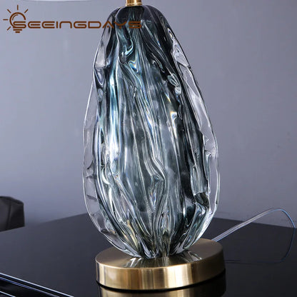 DecorBites™ Crystal Table Lamp: Elegant Bedroom and Living Room Night Light
