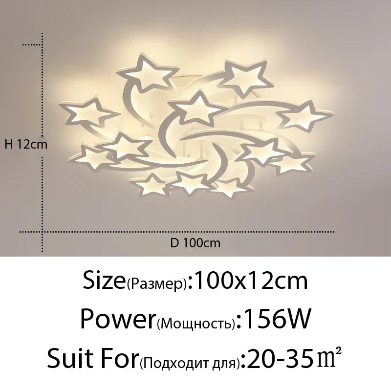Decorbites™ Lámpara de Araña LED: Iluminación Interior Moderna Regulable para Dormitorio, Pasillo, Sala de Estar