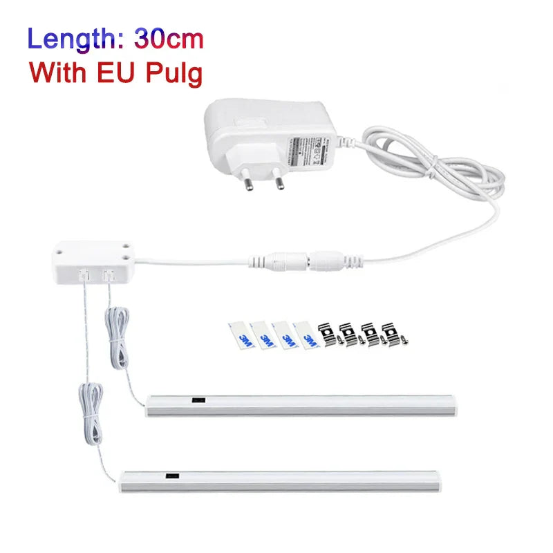 DecorBites™ LED Under Cabinet Light Hand Sweep Switch Sensor Lamp Night Lights