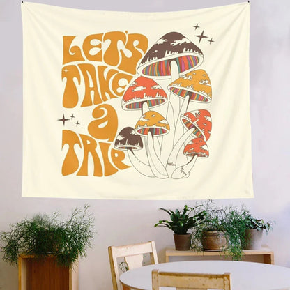 Mushroom Fantasy Tapestry Wall Decor by Decobites