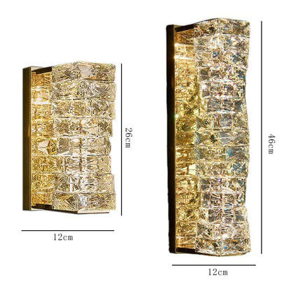 Aplique de pared de cristal DecorBites™ para una decoración moderna y lujosa del hogar