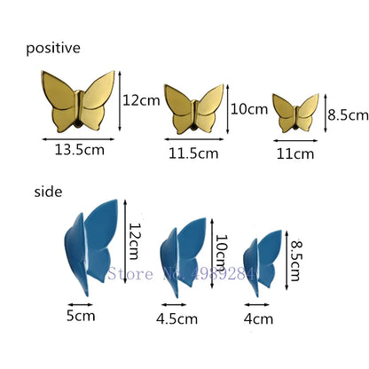 DecorBites™ Butterfly Wall Mount: Modern 3D Home Decor for Kids' Room or Background Wall