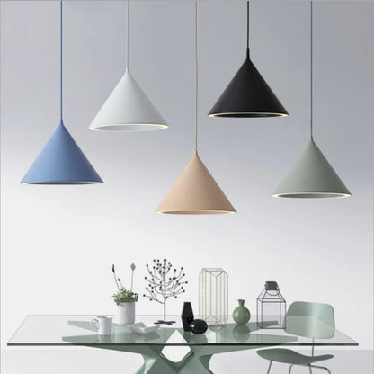 DecorBites™ Annular Cone Pendant Lamp: Minimalist Nordic Design for Living Room, Restaurant, Bar