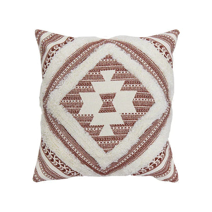 DecorBites™ Boho Style Cotton Woven Cushion Cover in Coffee Black, 45x45cm/30x50cm