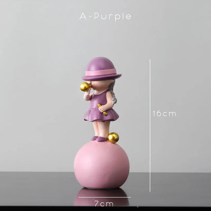 DecorBites™ Bubble Gum Blowing Character Statue for Modern Home Decor