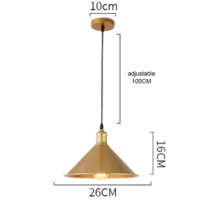 Lámpara colgante tipo araña DecorBites™ de hierro forjado dorado, LED E27, estilo retro nórdico
