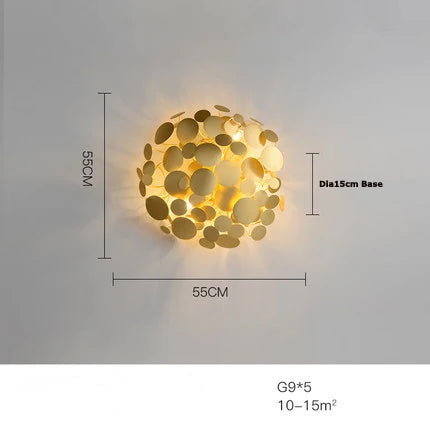 DecorBites™ LED Golden Maple Leaves Wall Sconce for Bedroom and Corridor