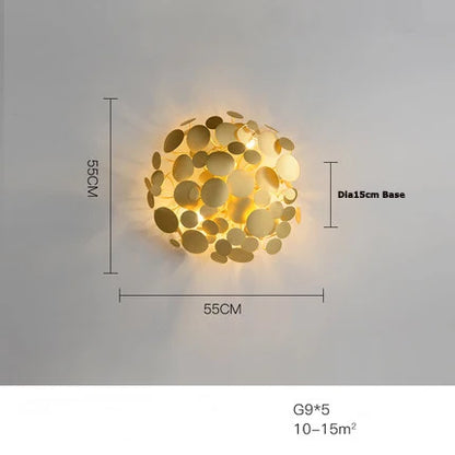 DecorBites™ LED Golden Maple Leaves Wall Sconce for Bedroom and Corridor