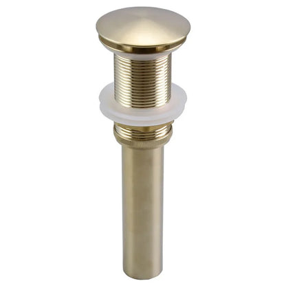 DecorBites™ Brushed Gold Pop-Up Drain Stopper for Bathroom Sink Vessel Vanity