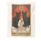 Decobites Cat Divination Tarot Card Tapestry Moon Phase Wall Hanging Décor