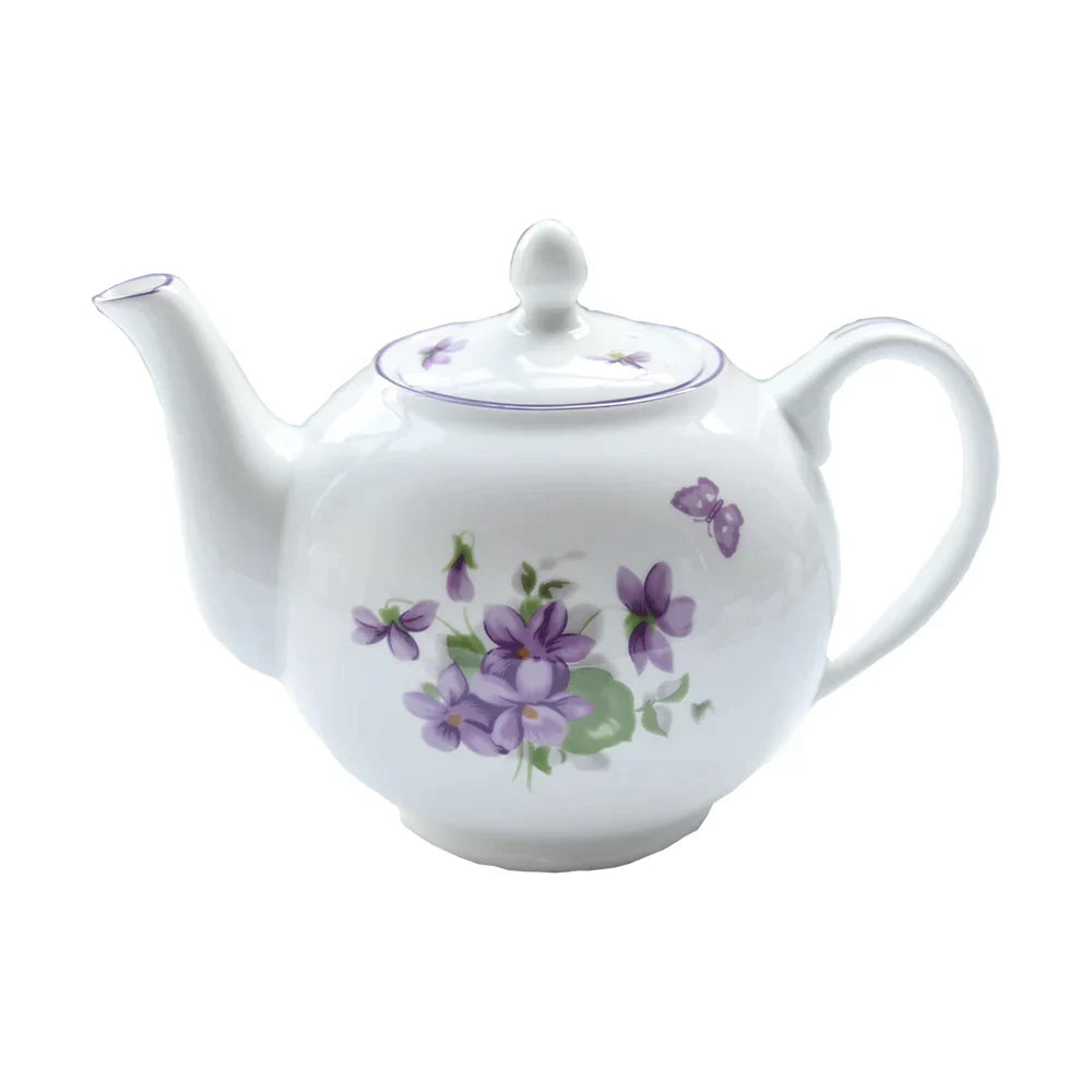 طقم شاي بلو دريم من ديكوربايتس™: كوب، صحن، برطمان حليب، وعاء سكر، أطباق وأكثر