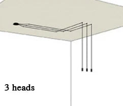 Lámpara de pared colgante LED negra DecorBites™ de estilo industrial retro