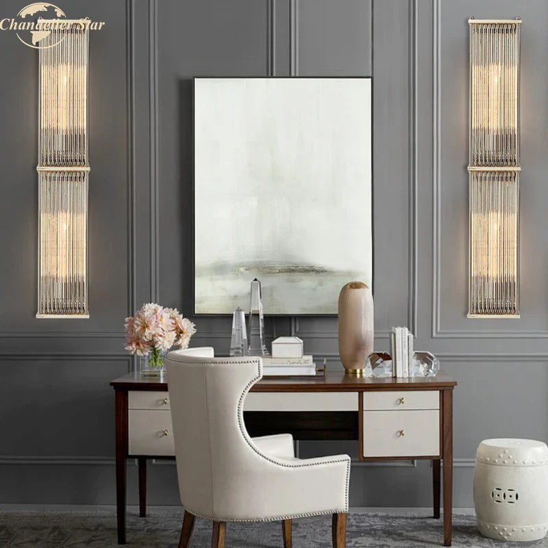 Decorbites™ Kristall-Wandleuchte Retro Vintage Wandlampe Innenraum LED-Beleuchtung