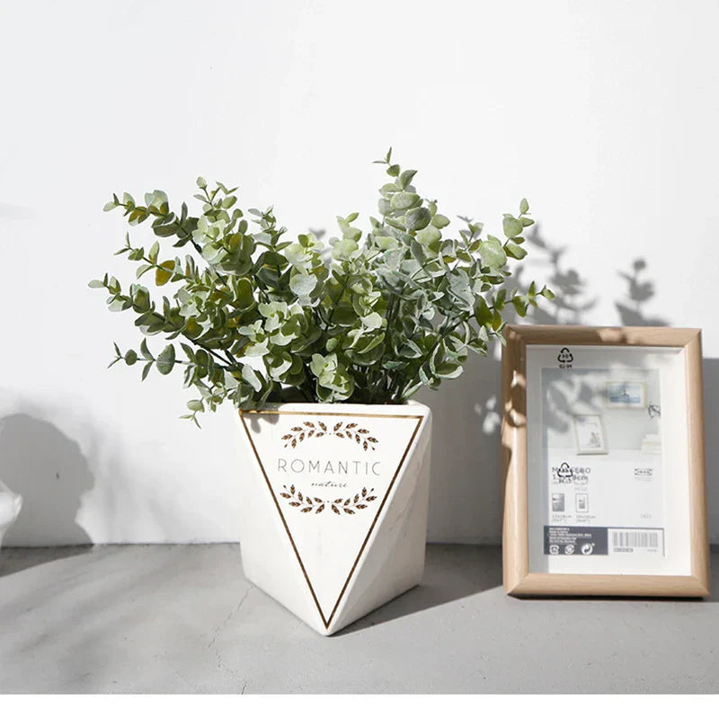 DecorBites™ Eucalyptus Leaves Artificial Tree Branch Bouquet Home Decor