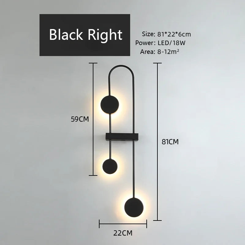 DecorBites™ LED Wall Light: Modern Nordic Bedroom Lamp for Living Room, Bedside, Aisle, or Hotel