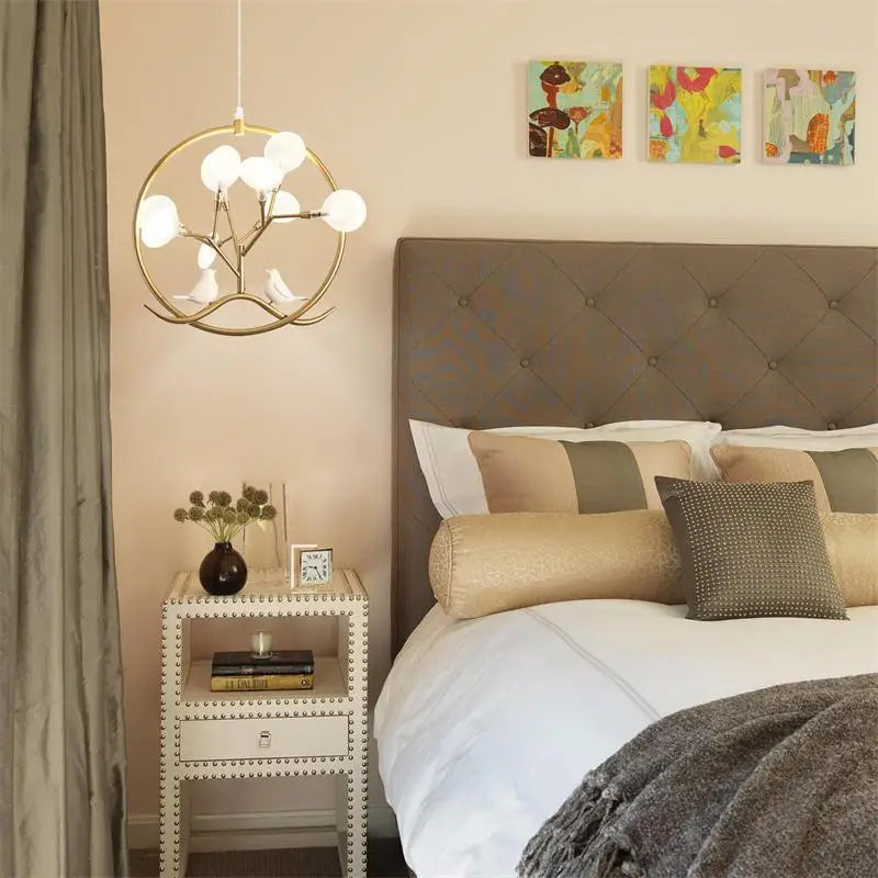 DecorBites™ Branch Iron Black Gold Chandelier for Living Room Bedroom Kitchen Hallway