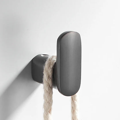 Ganchos para bata DecorBites™ color gris plomo: Perchero de pared para toallas, ropa, sombreros y abrigos.