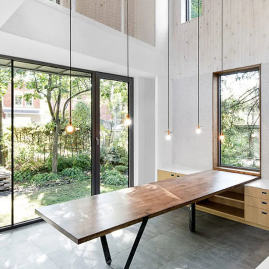 DecorBites™ Iron Pendant Light: Nordic LED E27 Hanging Lamp for Home Decor