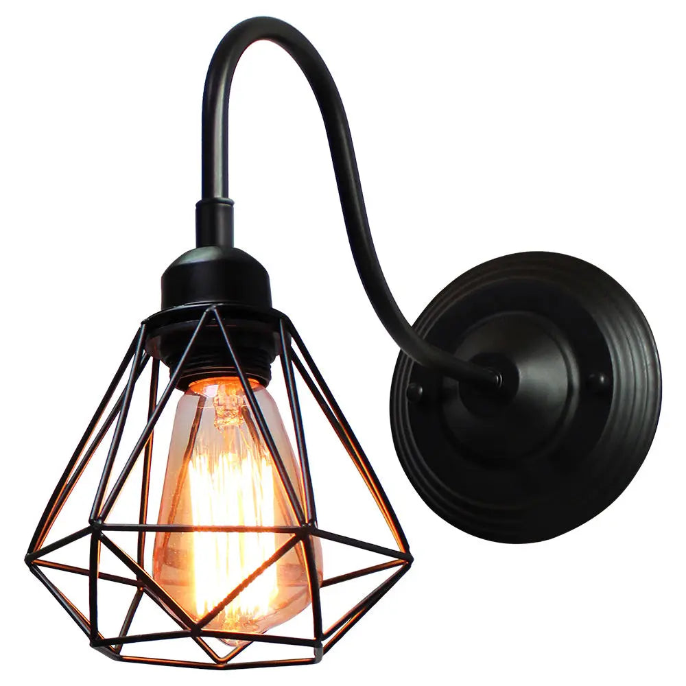 Decorbites™ Industrielle Eisen Wandlampe E27 Retro Loft Vintage LED Leuchte