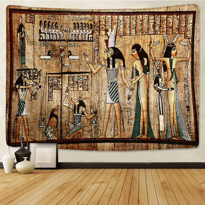 DecorBites™ Egyptian Pharaoh Mural Tapestry: Hippie Style Wall Hanging Home Decor