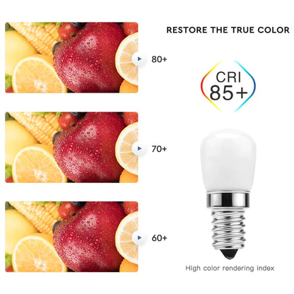 DecorBites™ LED Fridge Bulb 3W E14 220V Corn Light, Replace Halogen Chandelier, White/Warm