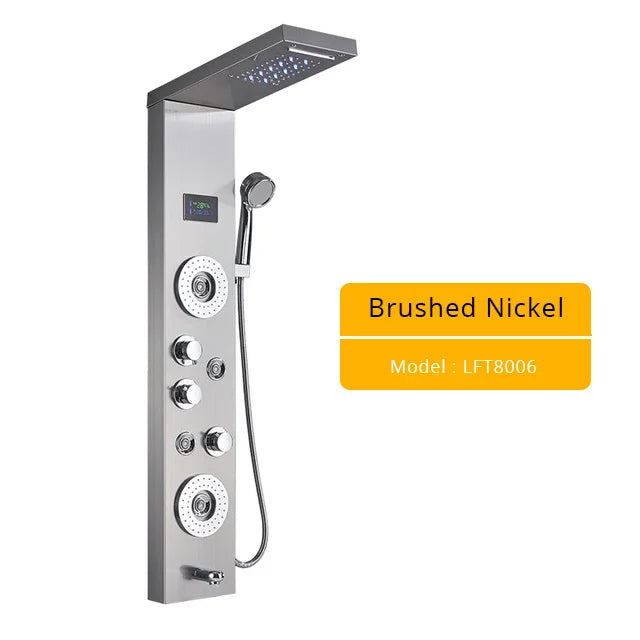 LED Waterfall Shower Panel