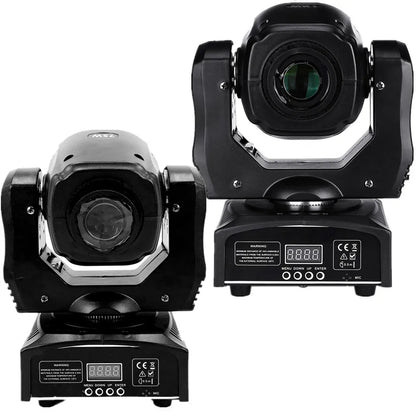 DecorBites™ 75W LED Spot Moving Head DJ Beam Light with Gobo & Color Wheel