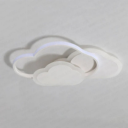 DecorBites™ Kids Room LED Ceiling Light: Modern, Creative, White & Pink Pentagram Lamps