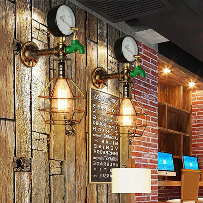 Aplique de pared industrial retro DecorBites™: Lámparas de estilo steampunk para la decoración del hogar