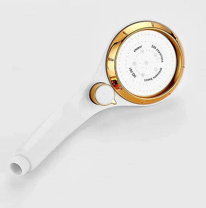 DecorBites™ High Pressure ABS Shower Head with Stepless Adjustable Button Rotation