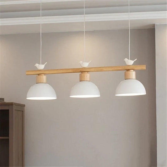 DecorBites™ Bird Light Pendant: Nordic Design LED Lamp for Living & Dining Room
