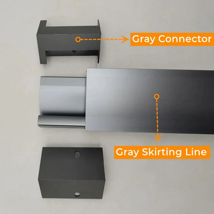 DecorBites™ LED Skirting Line Strip Light Aluminum Profile with Milky Cover - 1-10pcs/Lot
