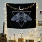 Decobites Cat Coven Mysterious Baphomet Occult Wall Tapestry Home Decor