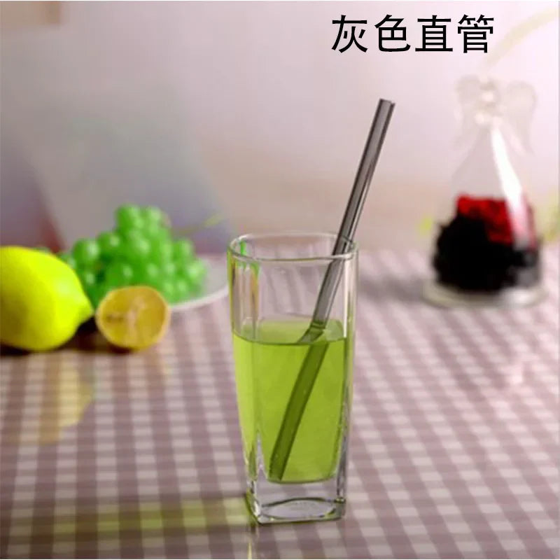 DecorBites™ Glass Drinking Straw: Eco-Friendly & Colourful Bar Accessory