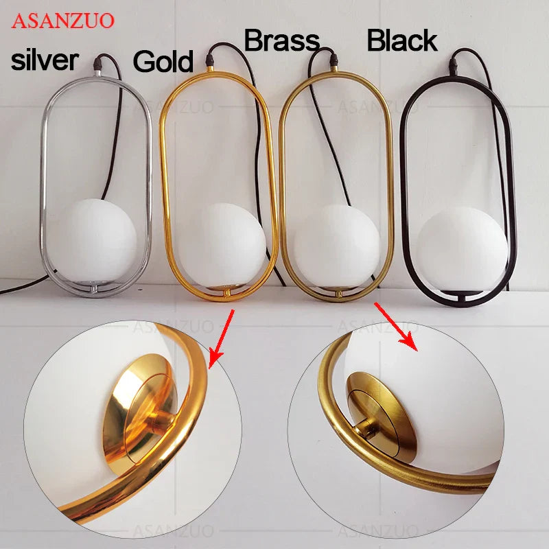 Lámpara colgante LED de bola de cristal DecorBites™ para bares y restaurantes - Estilo nórdico