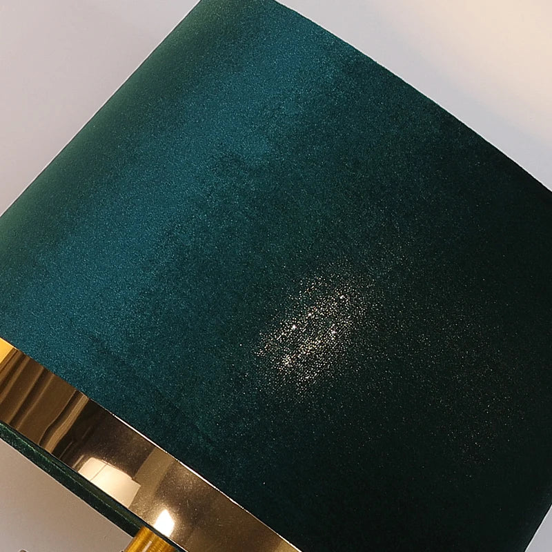 DecorBites™ Golden Edge Large Cloth Lampshade Cover for Bedroom Bedside Floor Lamp