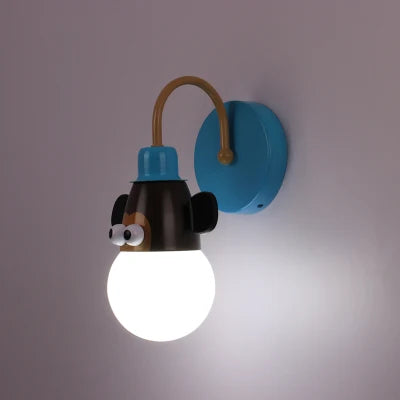 DecorBites™ مصباح سقف LED للحيوانات: قرد وحشي زرافة مصباح للأطفال لغرفة النوم.