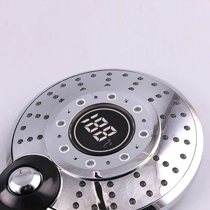Cabezal de ducha DecorBites™ con luz LED y control digital de temperatura
