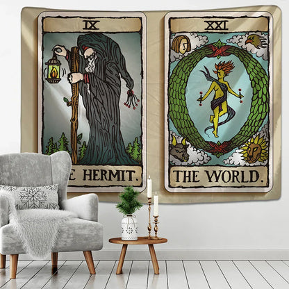 Decobites Medieval Europe Divination Tapestry Wall Hanging - Mysterious Home Decor