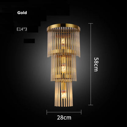 DecorBites™ Crystal LED Wall Sconce Light for Bedroom and Corridor