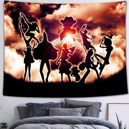 Decobites Psychedelic Galaxy Elk Wall Hanging Anime Tapestry