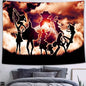 Decobites Psychedelic Galaxy Elk Wall Hanging Anime Tapestry