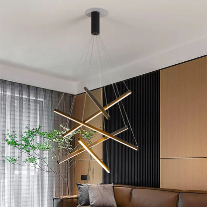 DecorBites™ LED Stair Chandelier: Modern, Simple, Villa Hall, Hotel Decor, Indoor Lighting