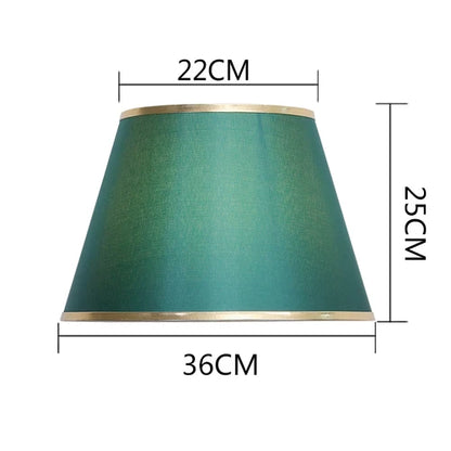 DecorBites™ Golden Edge Large Cloth Lampshade Cover for Bedroom Bedside Floor Lamp