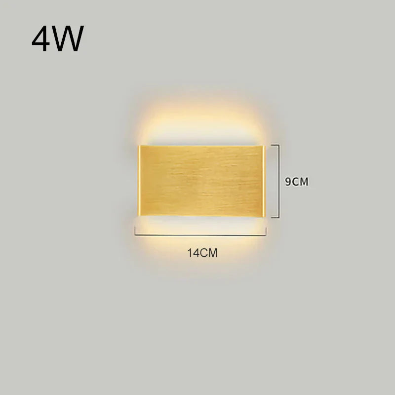 DecorBites™ LED Aluminum Mirror Light Wall Lamp for Corridor, Bedside, Bathroom - Nordic Modern Design