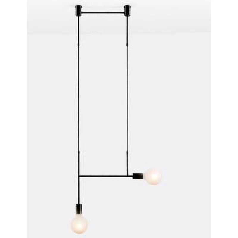 DecorBites™ Black Rose Gold Long Tube Chandelier | Nordic Design for Cafe, Bar & Restaurant