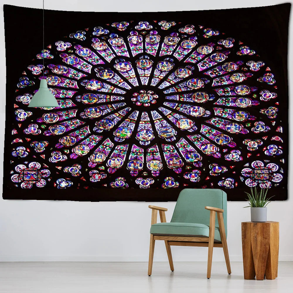 Mandala Tapestry Wall Hanging by Decobites - Psychedelic Aesthetics Room Decor